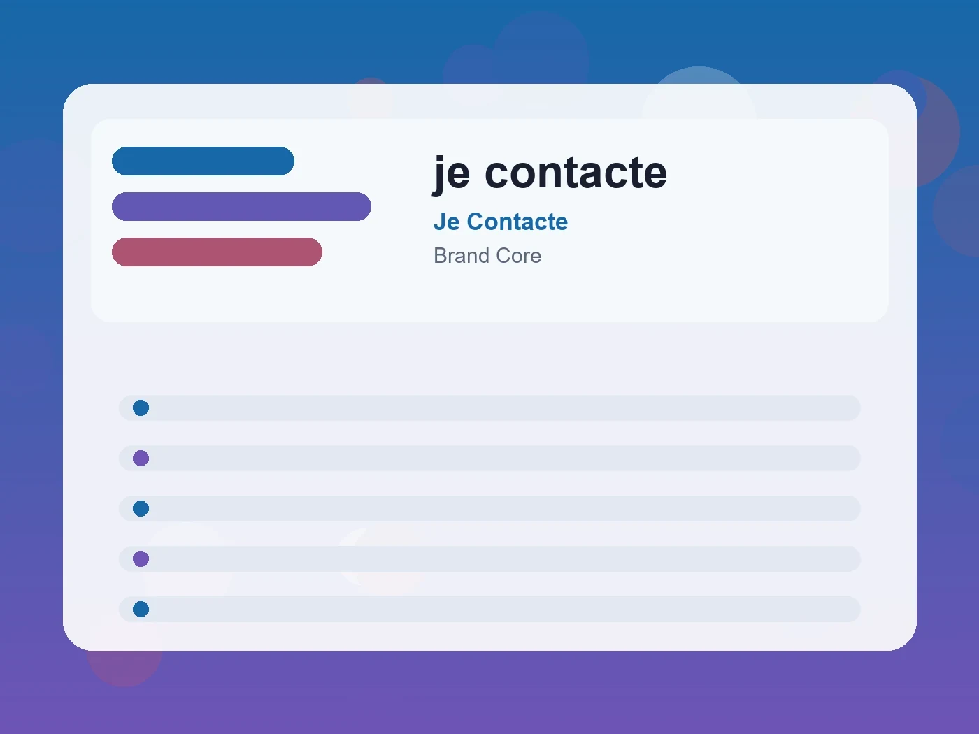 Je Contacte je contacte guide visual