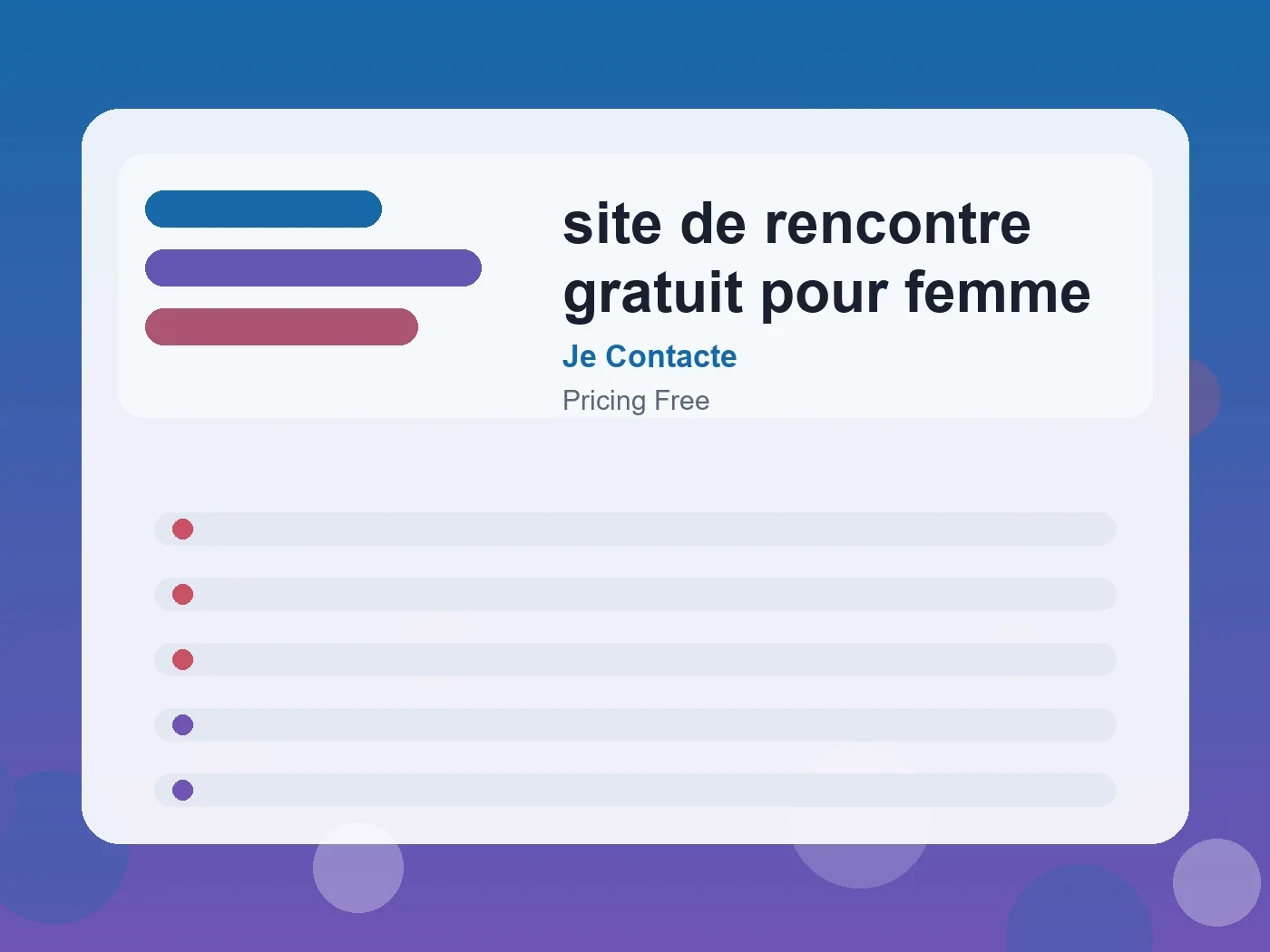 Je Contacte site de rencontre gratuit pour femme guide visual