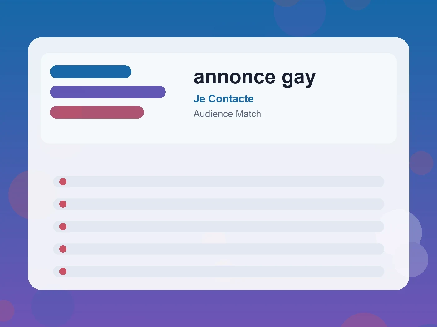 Je Contacte annonce gay guide visual