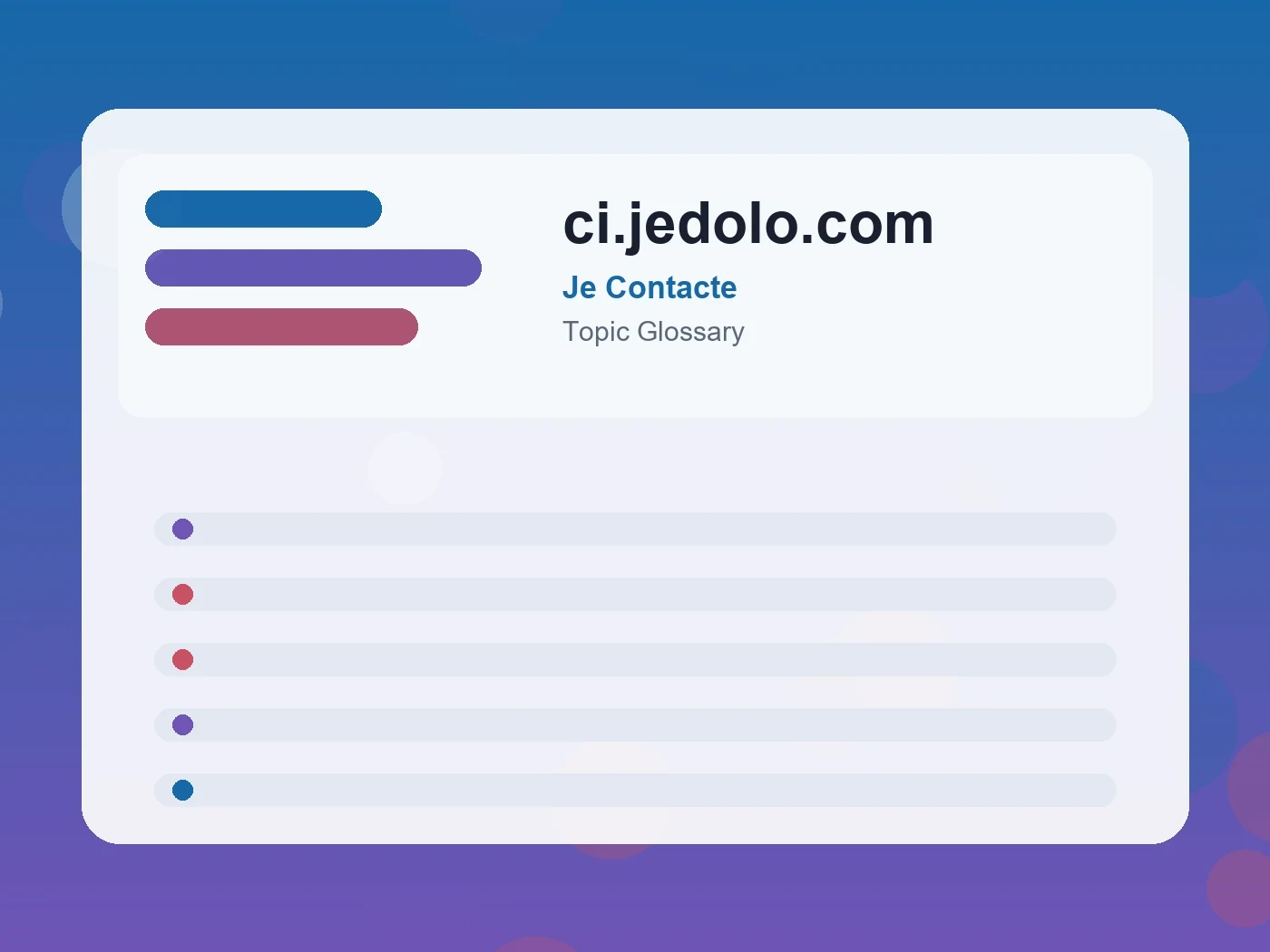 Je Contacte ci.jedolo.com guide visual