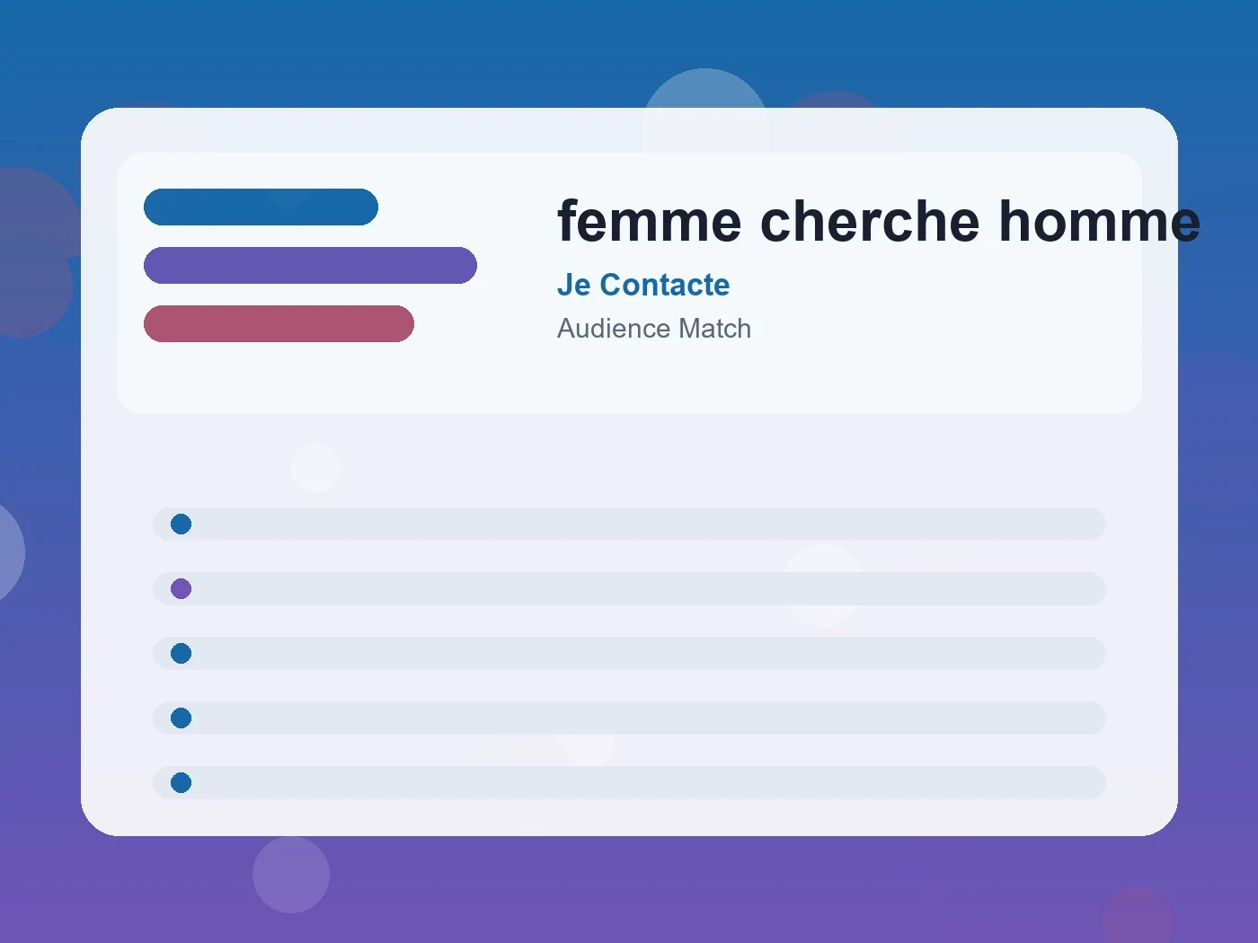 Je Contacte femme cherche homme guide visual