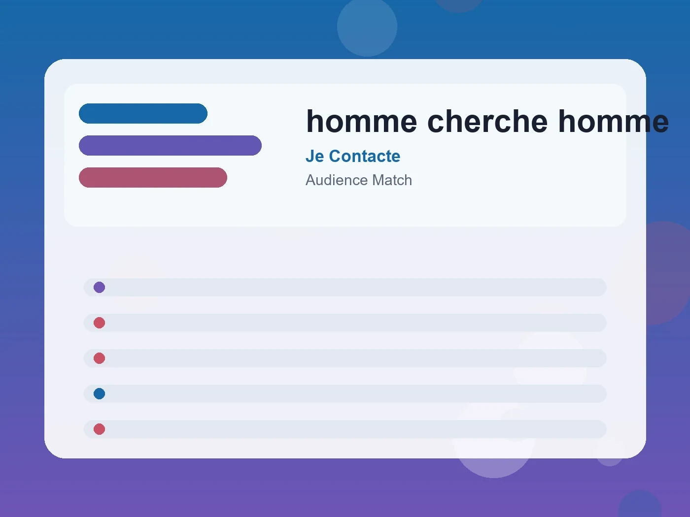 Je Contacte homme cherche homme guide visual