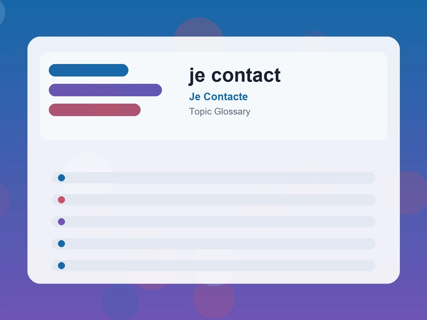 Je Contacte je contact guide visual