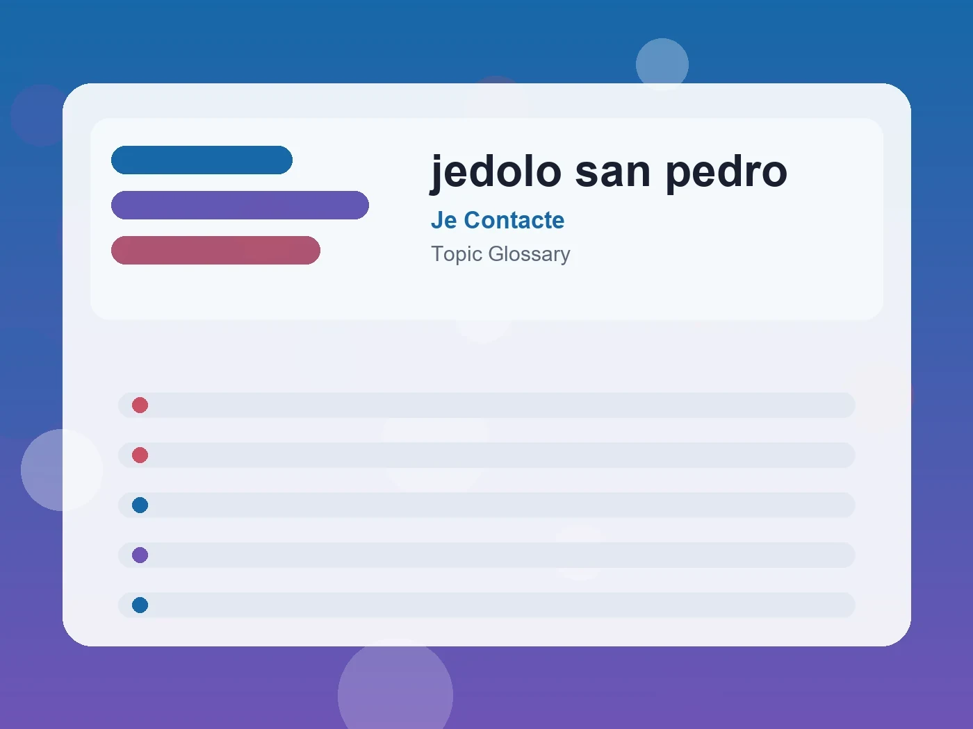 Je Contacte jedolo san pedro guide visual