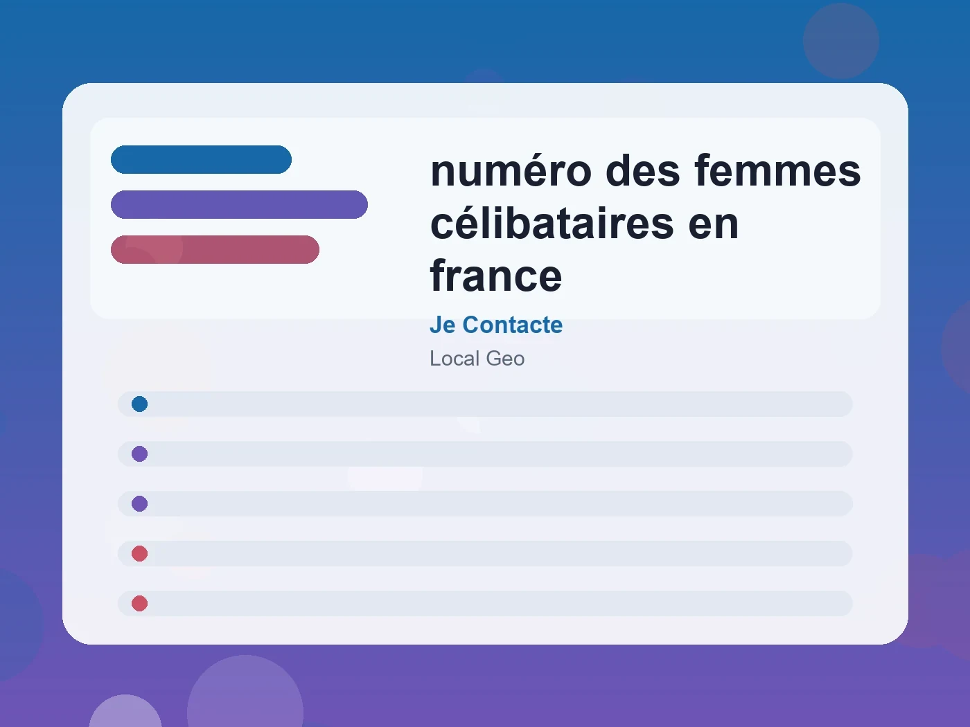 Je Contacte numéro des femmes célibataires en france guide visual