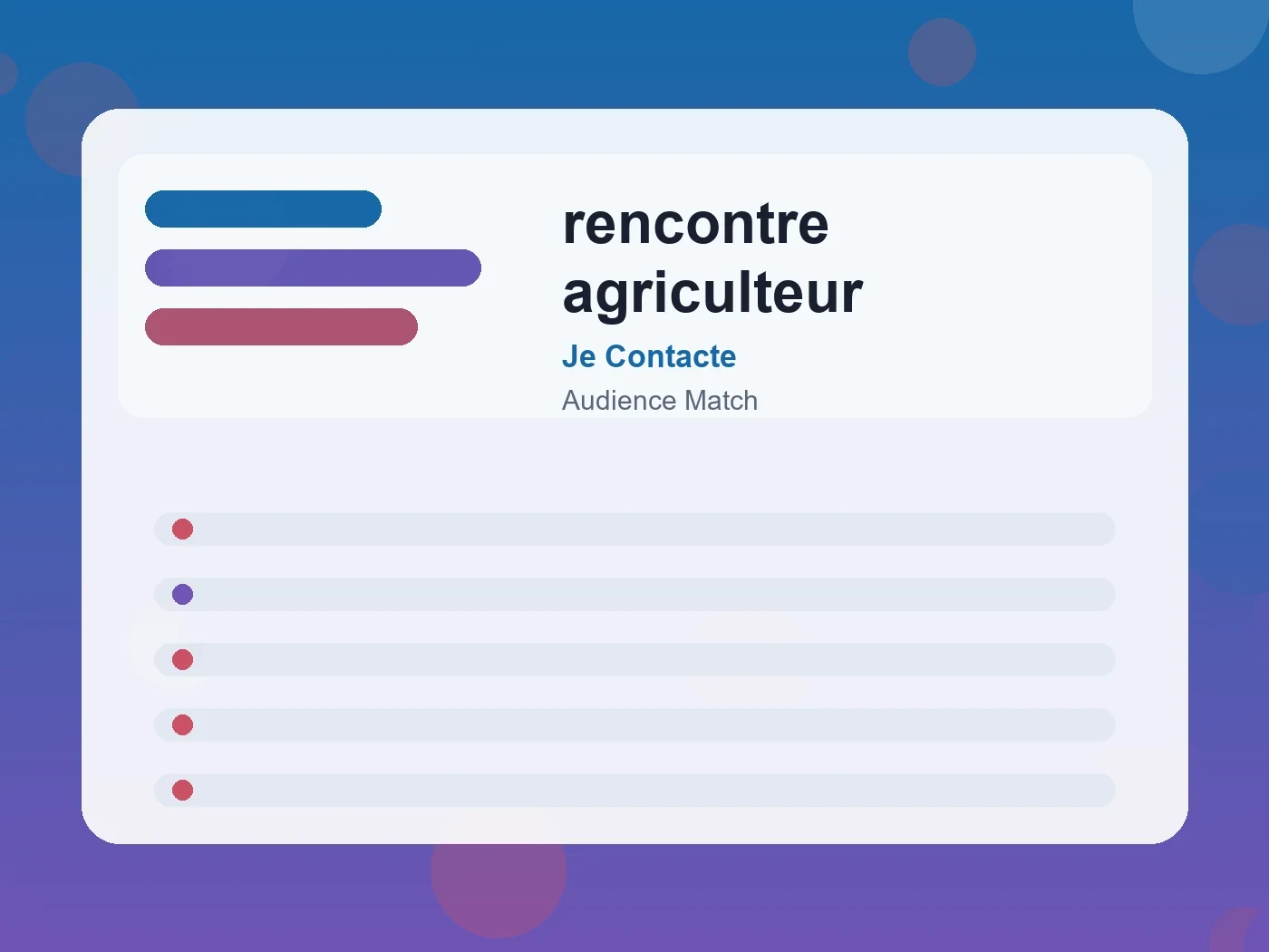 Je Contacte rencontre agriculteur guide visual