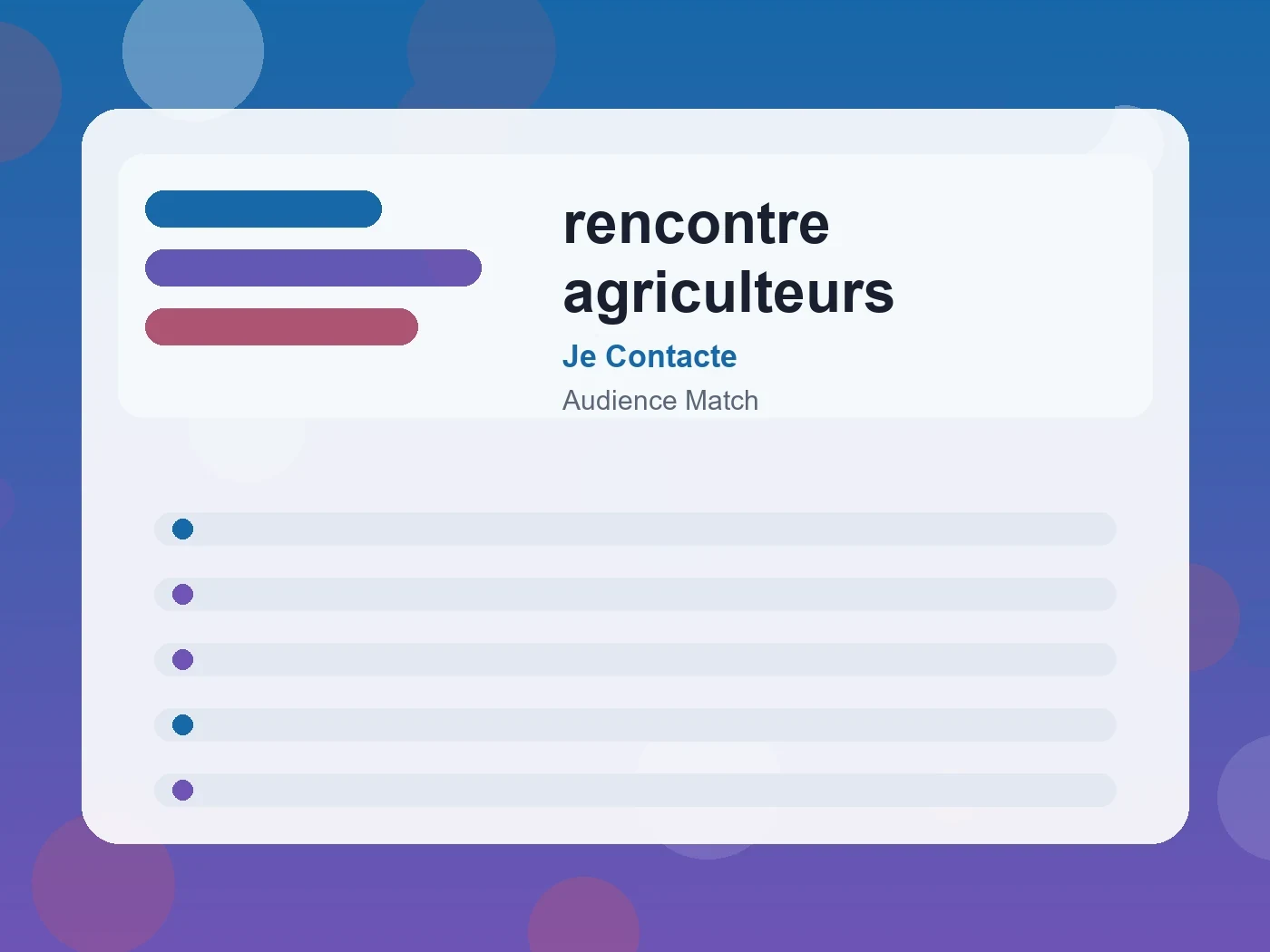 Je Contacte rencontre agriculteurs guide visual
