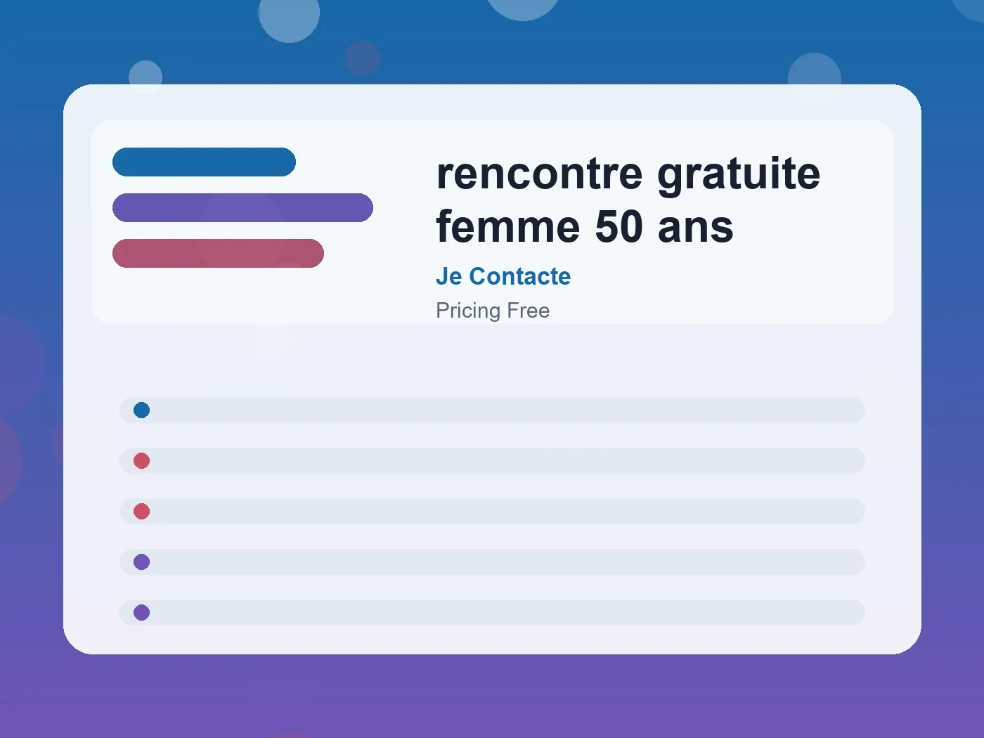 Je Contacte rencontre gratuite femme 50 ans guide visual
