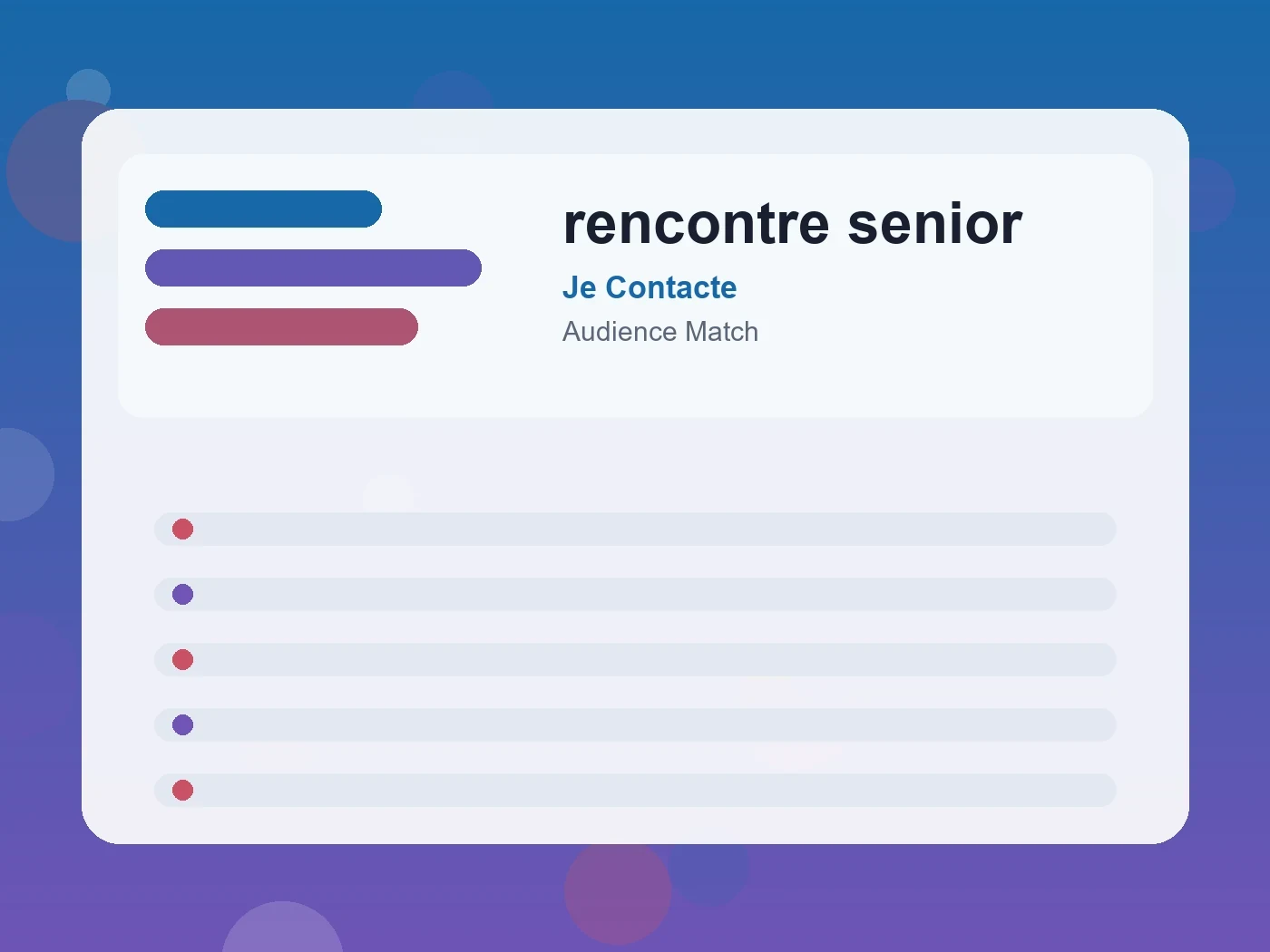 Je Contacte rencontre senior guide visual