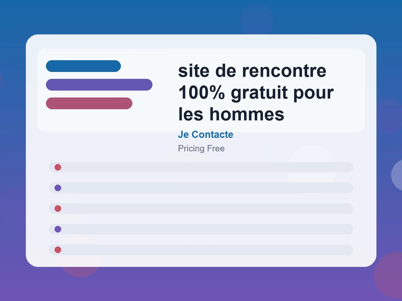 Je Contacte site de rencontre 100% gratuit pour les hommes guide visual