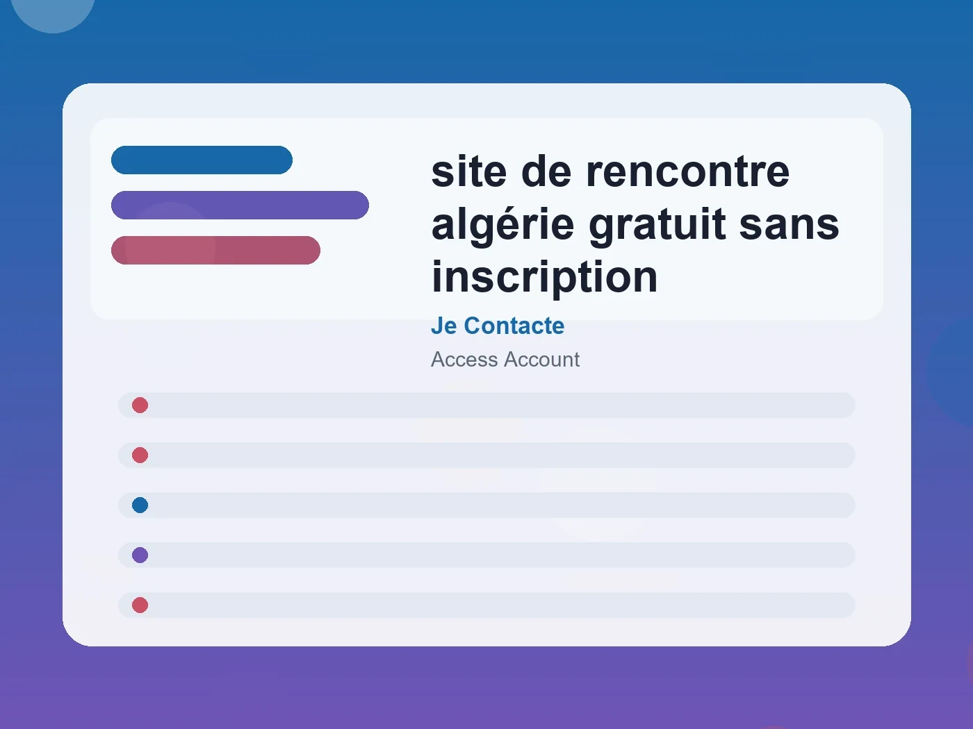 Je Contacte site de rencontre algérie gratuit sans inscription guide visual
