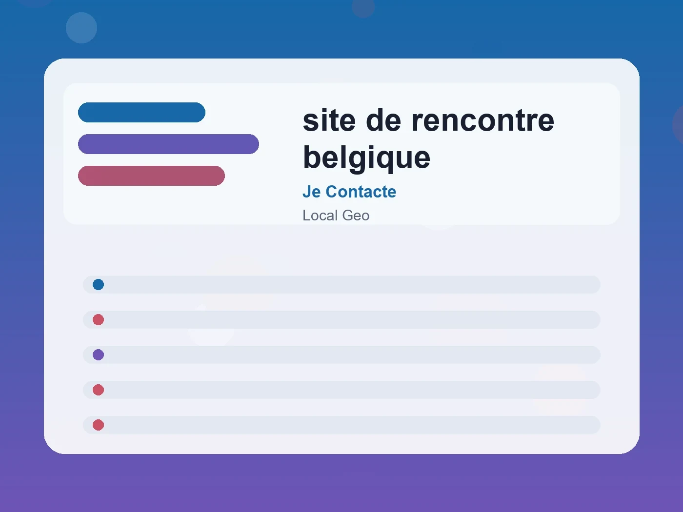 Je Contacte site de rencontre belgique guide visual