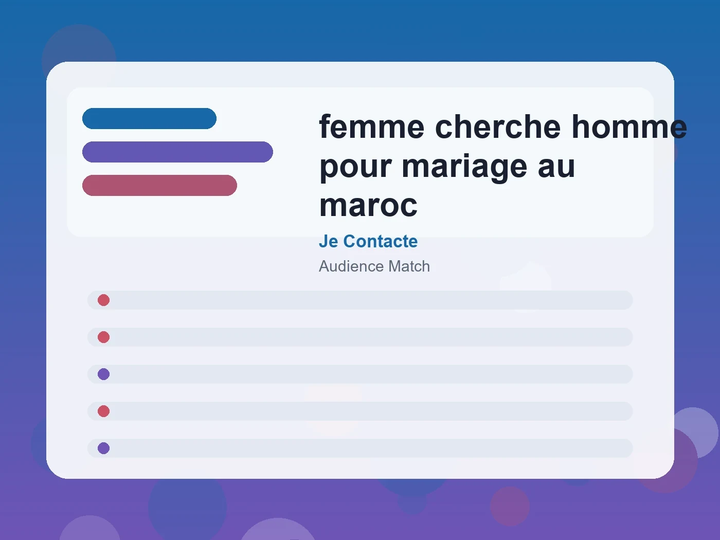 Je Contacte femme cherche homme pour mariage au maroc guide visual
