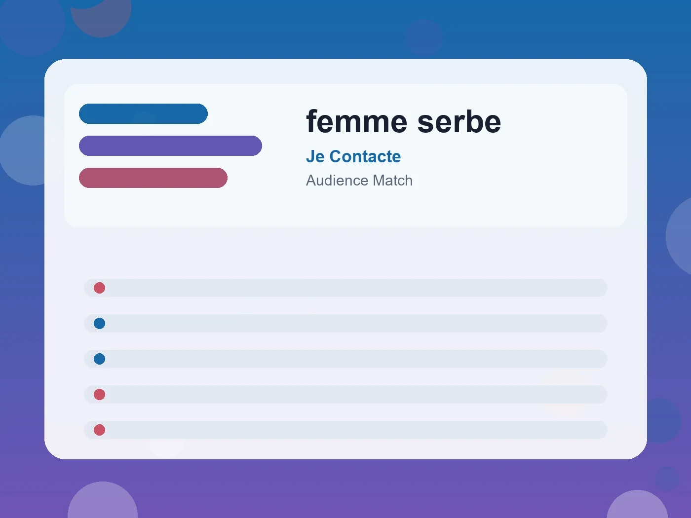 Je Contacte femme serbe guide visual