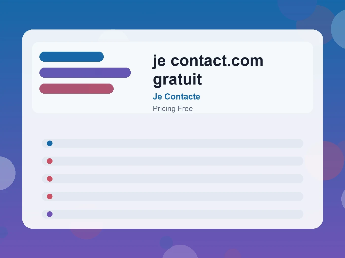 Je Contacte je contact.com gratuit guide visual
