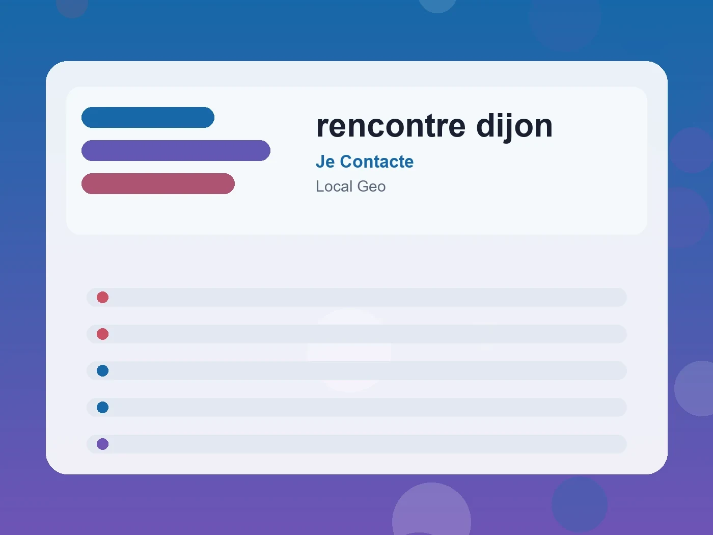 Je Contacte rencontre dijon guide visual