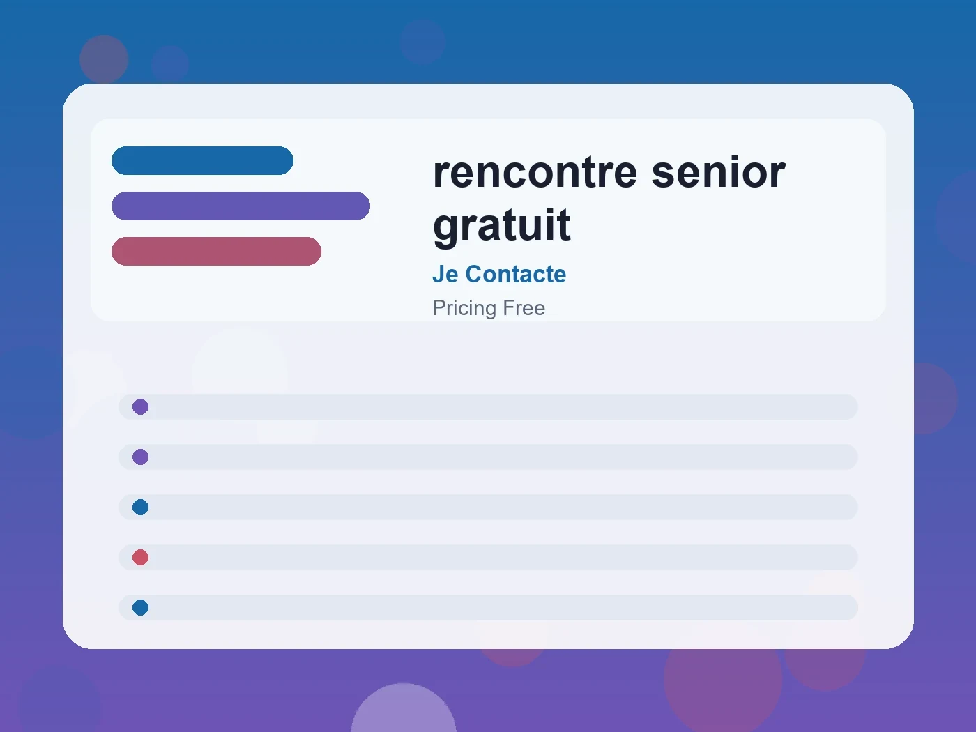 Je Contacte rencontre senior gratuit guide visual