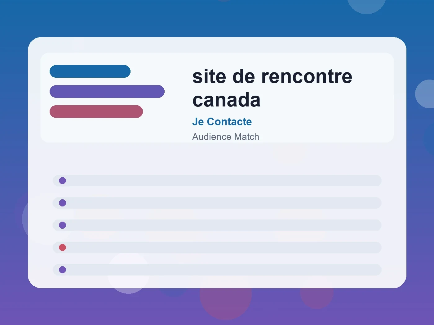 Je Contacte site de rencontre canada guide visual