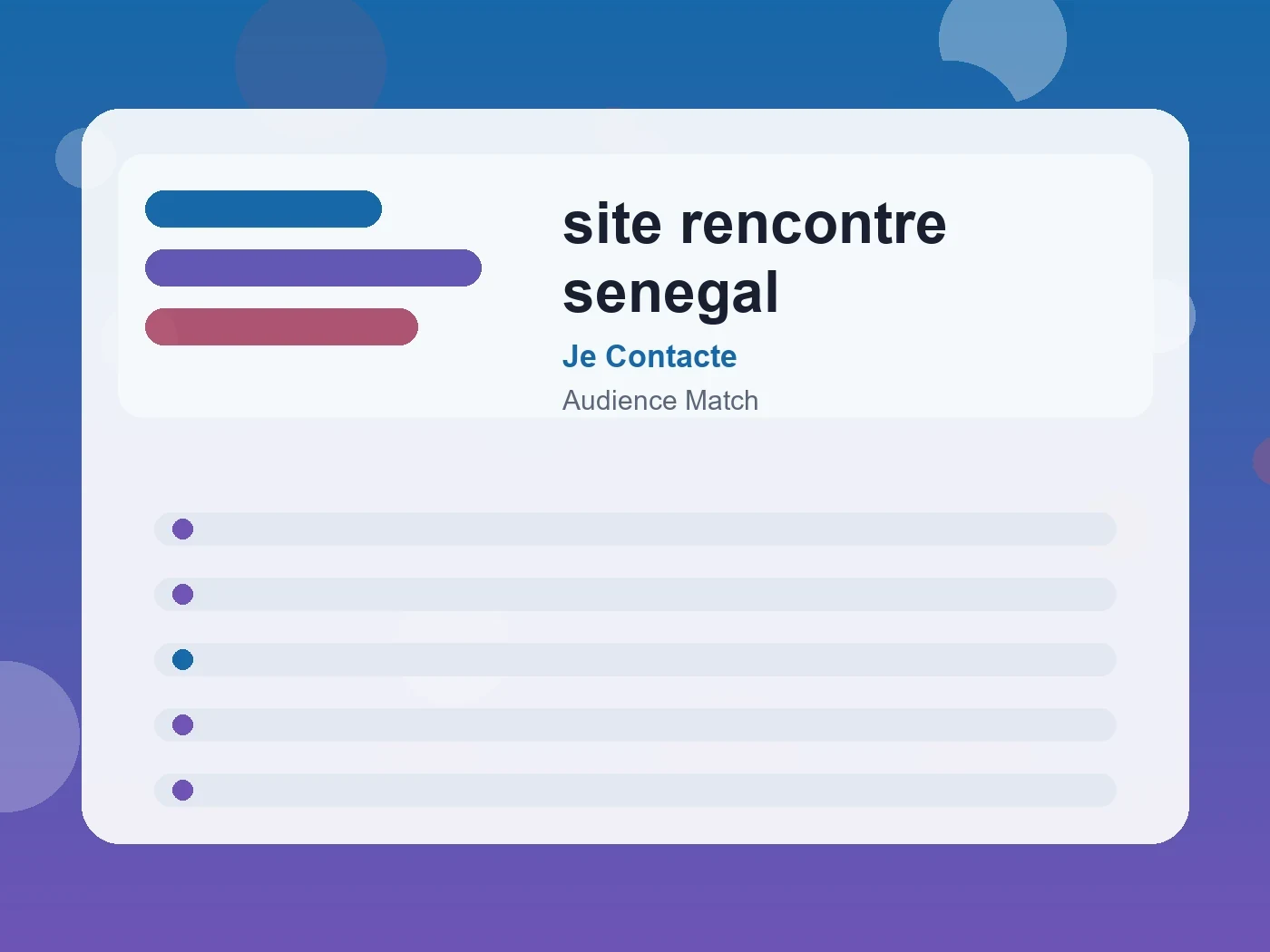 Je Contacte site rencontre senegal guide visual