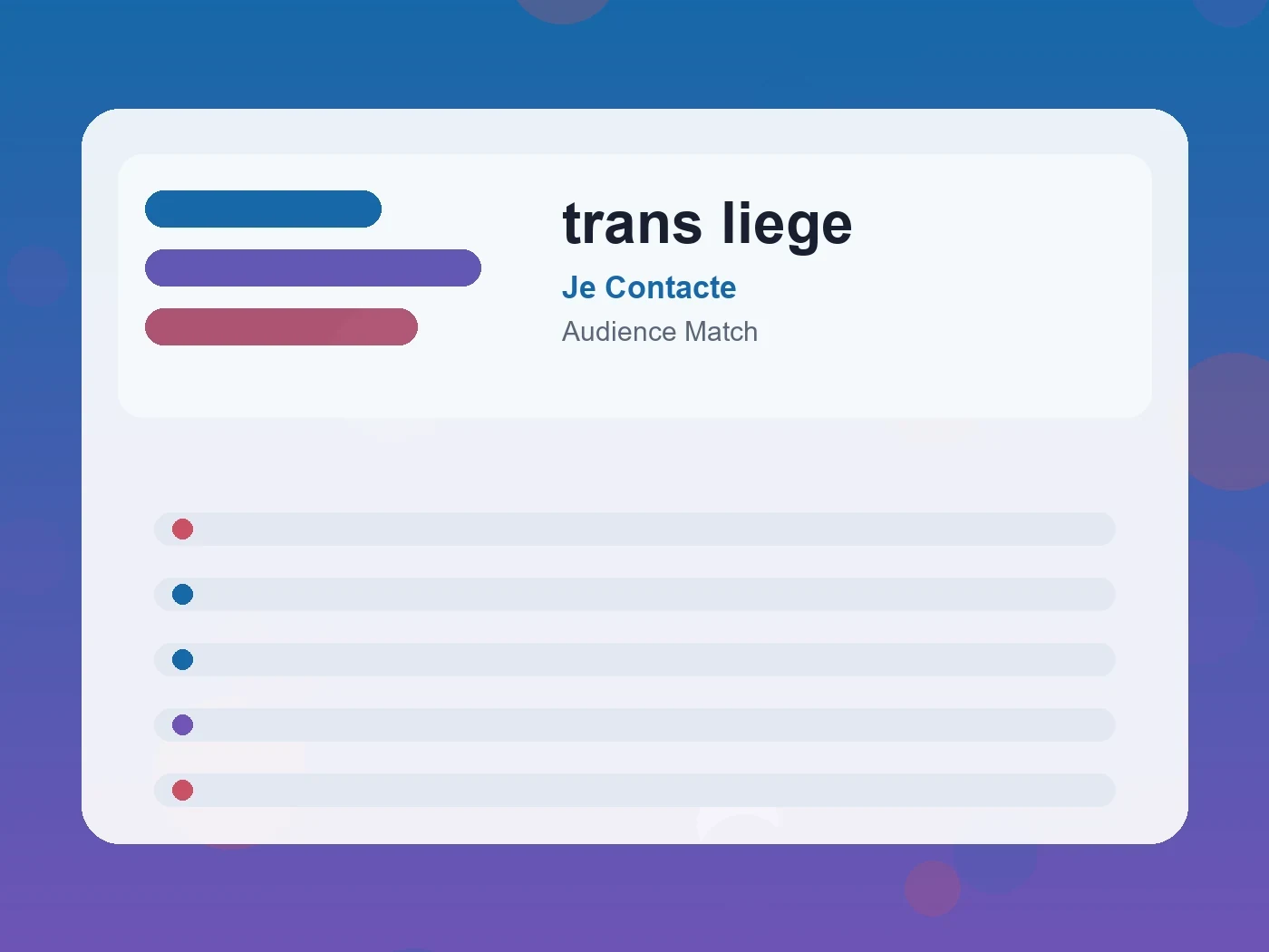 Je Contacte trans liege guide visual